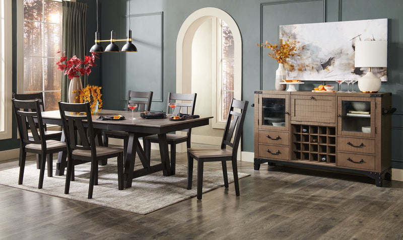 Zao Dining Chair, Wood, Melamine - Brown 
