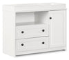 Zoe Baby Change Table with Storage Drawers - White 