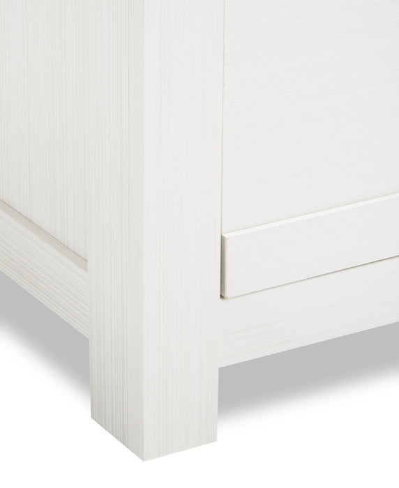 Zoey Bedroom Chest of Drawers, 5-Drawer, 31.5\"W x 50.7\"H - Two-tone White & Brown 