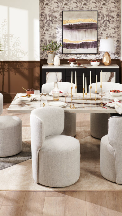Zola Upholstered Dining Chair - Cloud