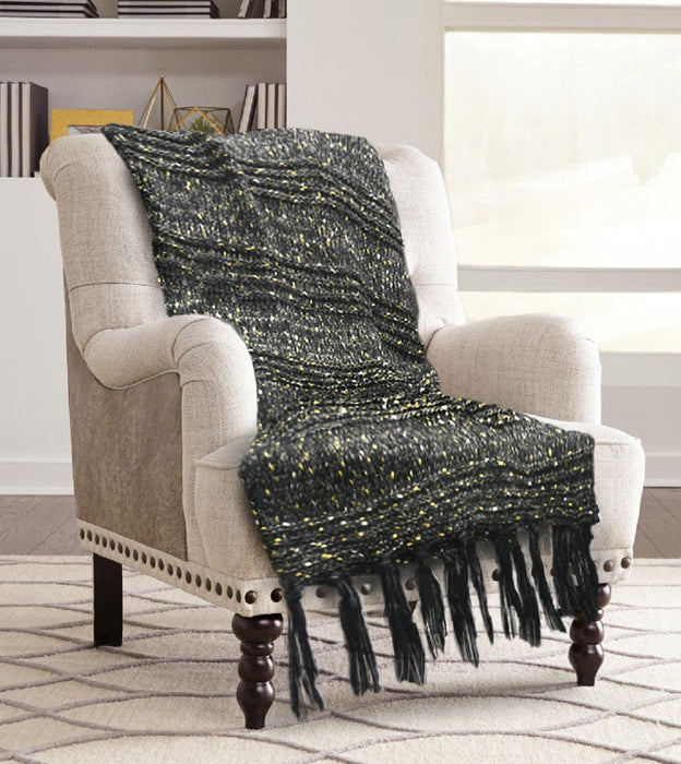 Chester 50\" x 60\" Throw  Carbon