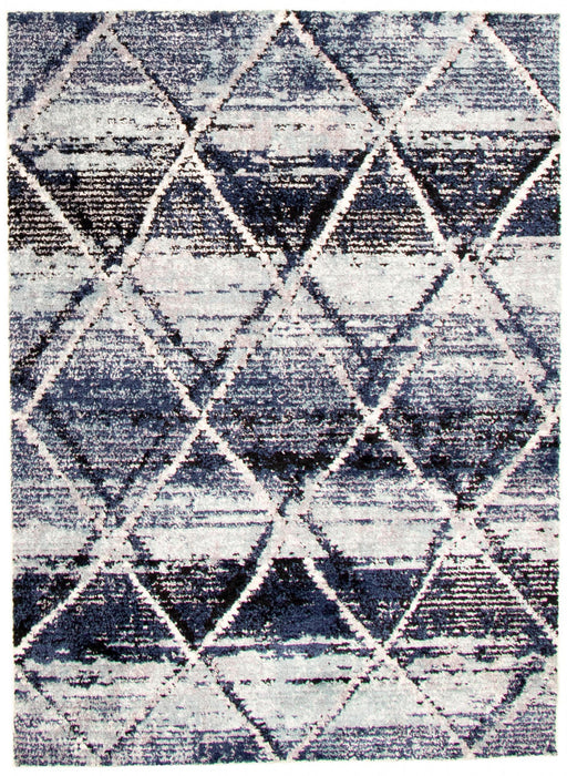 Makondo Abstract Blue Area Rug - 8'0\" x 10'0\"