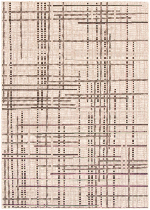 Sadie Burburry Silver-Black Area Rug - 5'3\" x 7'7\"