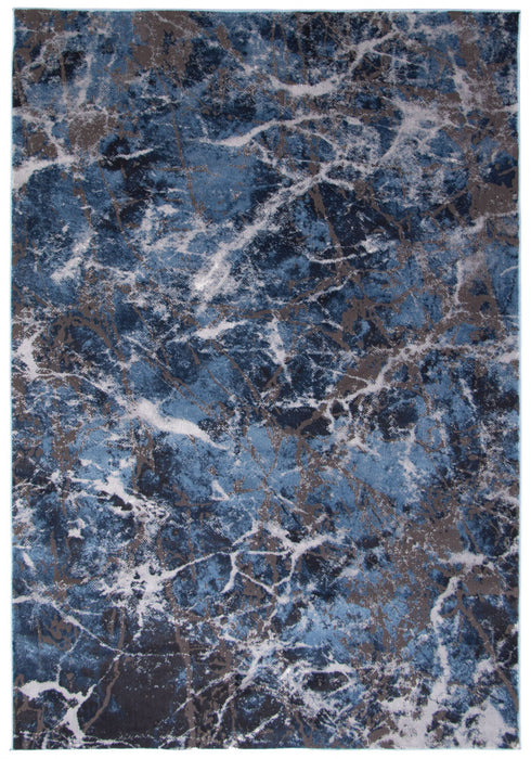 Blue Marble Area Rug - 5'3\" x 7'3\"