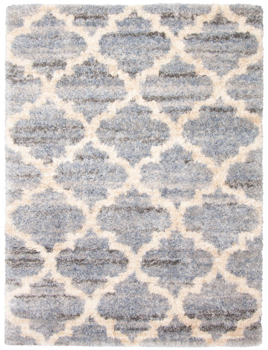 Dimity Grey/Light Blue Area Rug - 7'10\" x 10'2\"