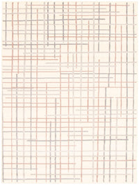 Taite Cream-Silver Area Rug - 3'11