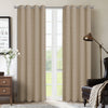 Allegheny Blackout Grommet Panel (pair) 54x95\" Taupe Window Panel 