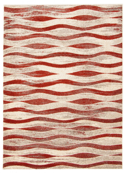 Arusha Ivory / Red 3'11\" x 5'7\" Area Rug