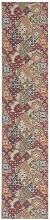 Bellezza Red / Green 2'2\" x 10'0\" Area Rug