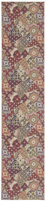 Bellezza Red / Green 2'2\" x 10'0\" Area Rug