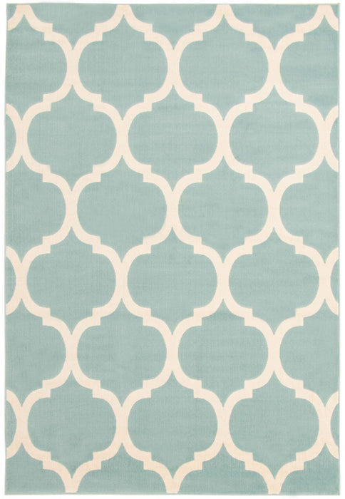 Aliya Aqua 4'7\" x 6'7\" Area Rug