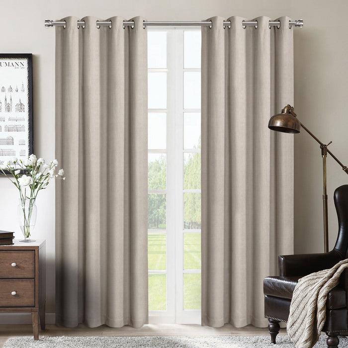 Melgar 54\" x 84\" Grommet Panel (Set of 2) - Beige