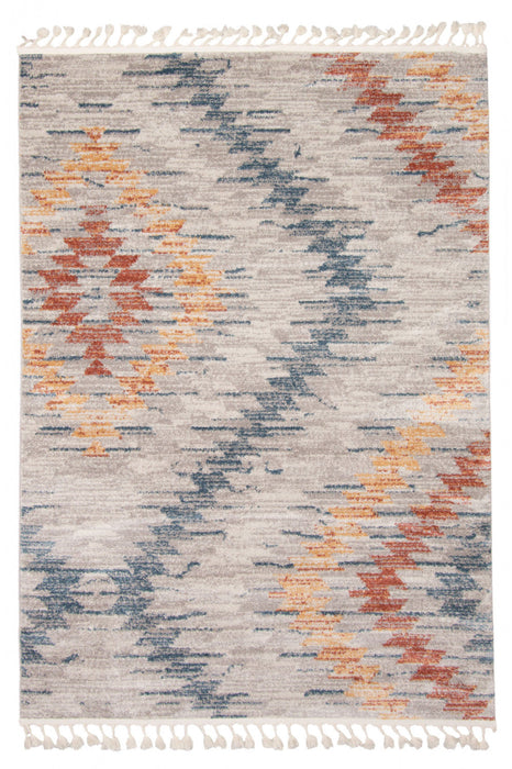 Vera Sun Ivory/Blue Area Rug - 5'2\" x 7'5\"