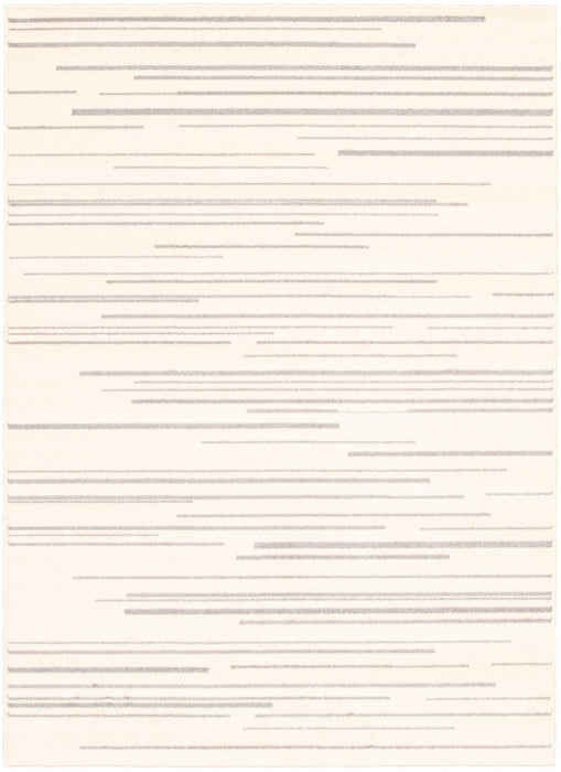 Faith Cream-Silver Area Rug - 5'3\" x 7'3\"