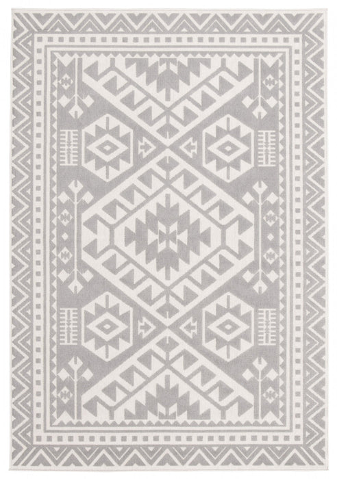 GaiaLight Grey 6'7\" x 9'6\" Area Rug