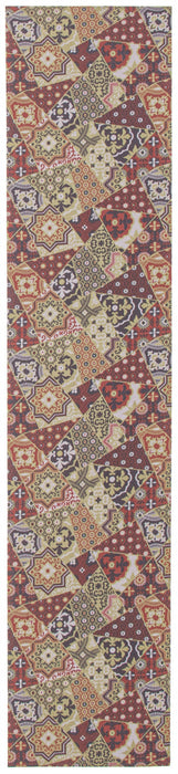 Bellezza Red / Green 2'2\" x 24'0\" Area Rug