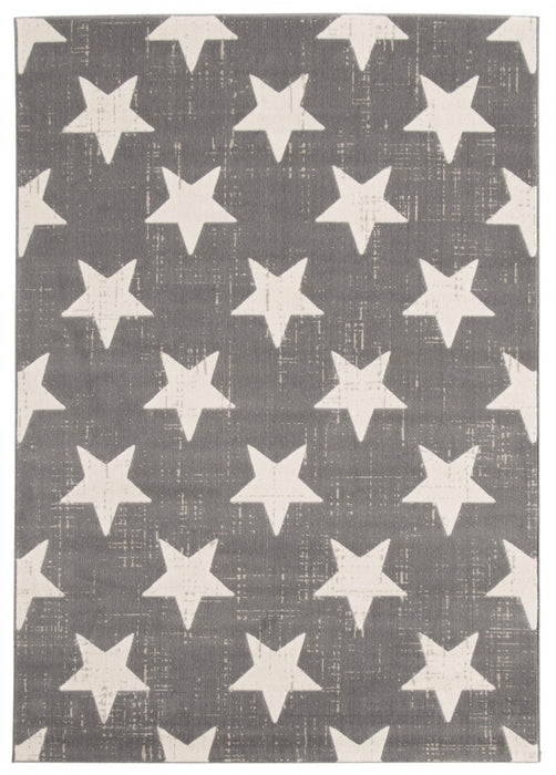 Ira Grey 4'7\" x 6'7\" Area Rug