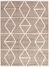 Anandi Grey-Ivory Area Rug - 5'3\" x 7'3\"