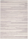 Faith Silver-Cream Area Rug - 3'11\" x 5'7\"