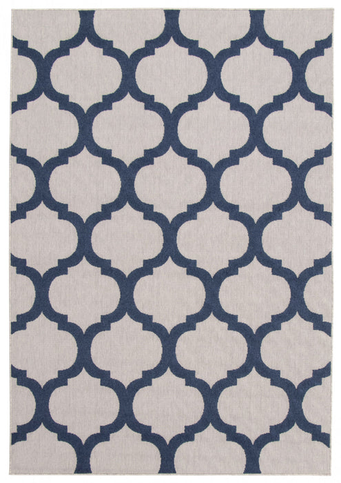  Sophie Grey-Navy Area Rug - 4'7\" x 6'7\"