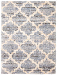 Dimity Grey/Light Blue Area Rug - 3'11