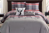 Lodge 5 Piece Queen Comforter Set - Grey