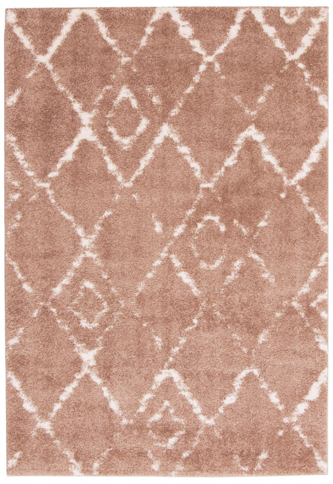 Serafina Pink Shag 7'10\" x 10'0\" Area Rug