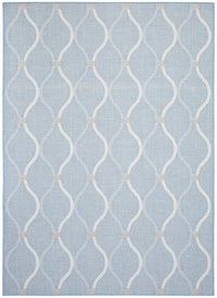Neisha Abstract Light Blue Rug 5'3