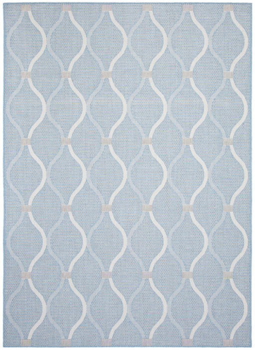 Neisha Abstract Light Blue Rug 5'3\" X 7'3\" Area Rug