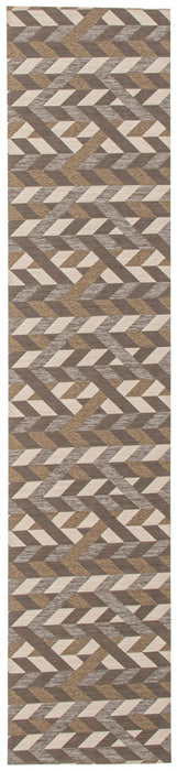 Bellezza Dark Brown 2'2\" x 10'0\" Area Rug