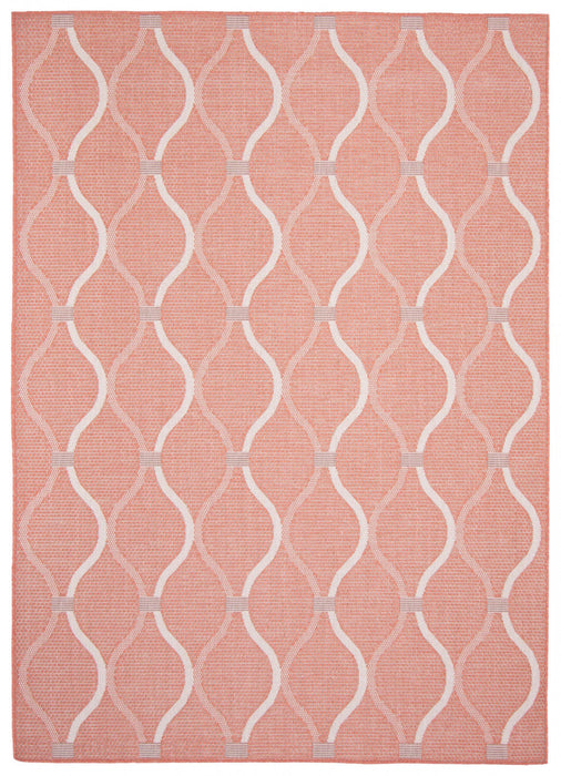 Neisha Abstract Coral Rug 6'7\" X 9'6\" Area Rug