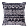 Isabella 18-inch Chenille Modern Geometric  Decorative Throw Pillow  Black/ivory Chenille Reversible Decor Throw Cushion 