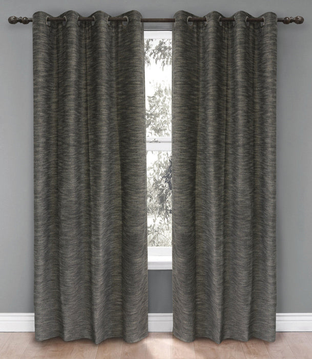 Columbia 54\" x 95\" Grommet Panel (Set of 2) - Black