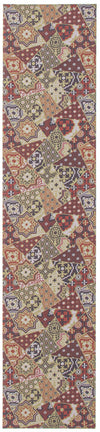Bellezza Red-Green Area Rug - 2'2\" x 8'0\"