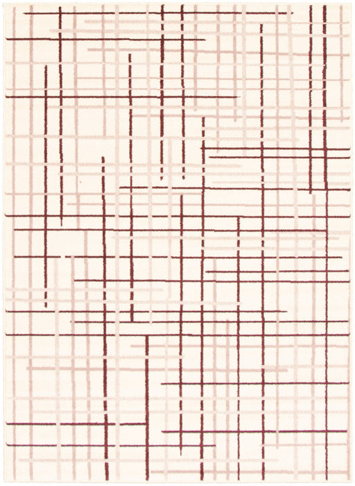 Taite Cream-Bordeaux Area Rug - 7'10\" x 10'2\"