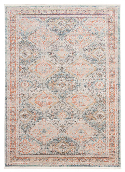 Leandra Copper/blue Rug 3'11\" X 5'11\" Area Rug