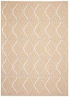 Neisha Abstract Gold Rug 6'7\" X 9'6\" Area Rug