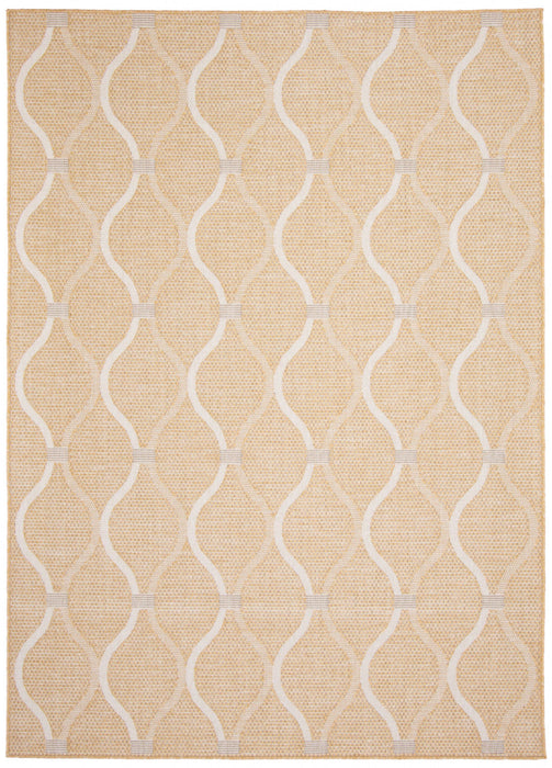 Neisha Abstract Gold Rug 6'7\" X 9'6\" Area Rug