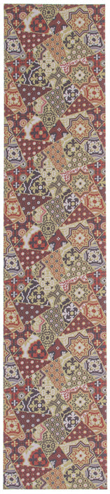 Bellezza Red / Green 2'2\" x 30'0\" Area Rug