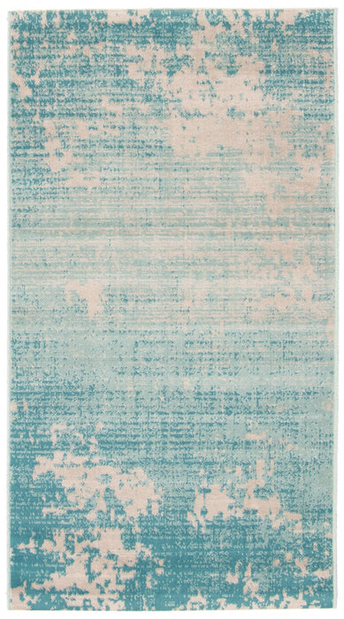 Janaki Teal 2'8\" x 4'11\" Area Rug