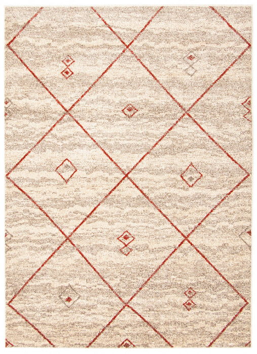 Grande Ivory/Red 3'11\" X 5'7\" Area Rug