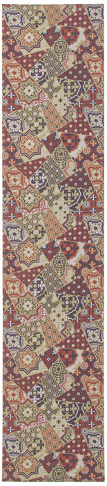 Bellezza Red / Green 2'2\" x 12'0\" Area Rug