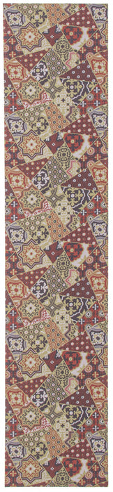 Bellezza Red / Green 2'2\" x 28'0\" Area Rug
