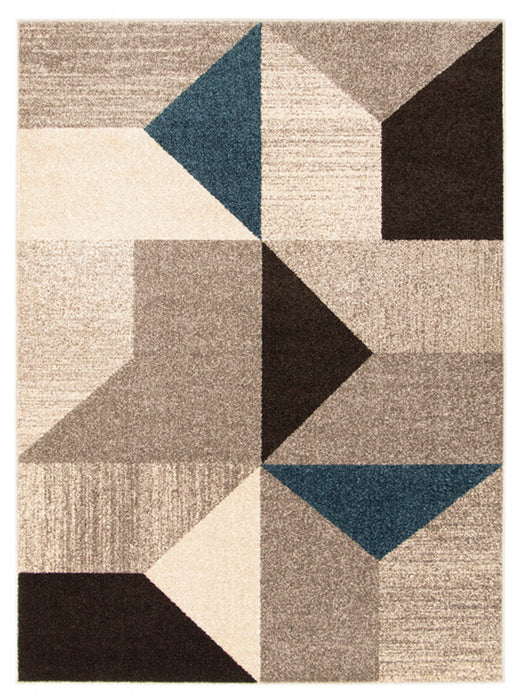 Hadley Grey / Blue 7'10\" x 10'2\" Area Rug