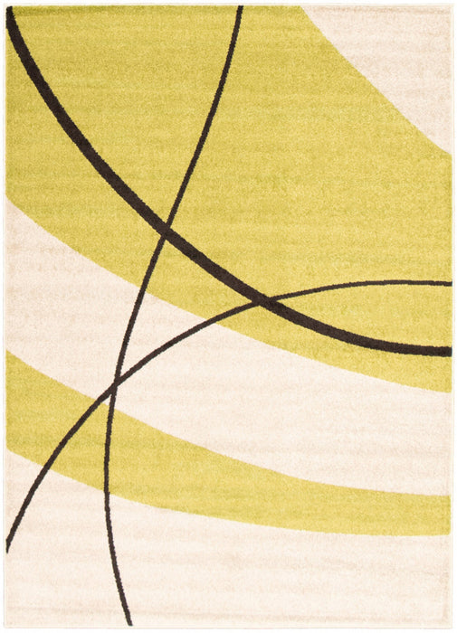 Carson Cream-Green Area Rug - 7'10\" x 10'2\"