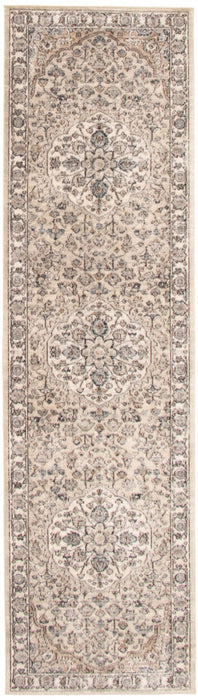 Octavian Tabriz Beige-Ivory Area Rug - 2'7\" x 8'2\"