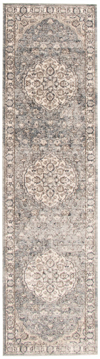 Octavian Tabriz Blue-Ivory Area Rug - 2'7