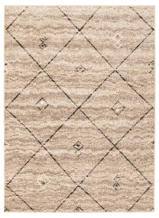 Grande Grey/Brown 6'7\" X 9'6\" Area Rug