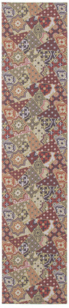 Bellezza Red / Green 2'2\" x 18'0\" Area Rug