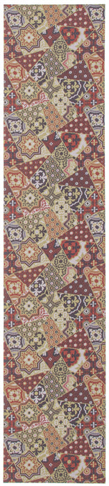 Bellezza Red / Green 2'2\" x 26'0\" Area Rug
